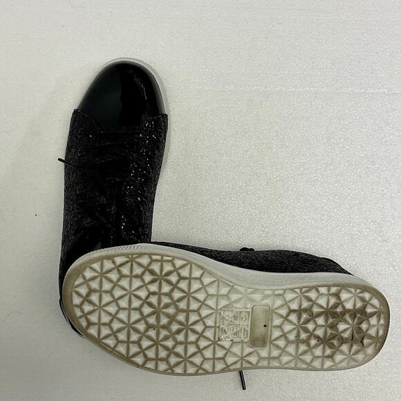 Black Glitter Sneakers – Perfect for Concerts & Night Out! - Picture 4 of 7